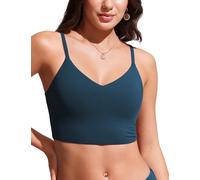 CRZ YOGA Bikini para Mujer con Traje de baño atlético con Tira Fina Ajustable Insignia Azul 46