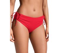 CRZ YOGA Braguitas de Bikini Mujer Braguitas de natación Ajustables con Lazo Lateral Deportivo Rojo Profundo 42