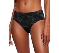 CRZ YOGA Braguitas de Bikini para Mujer Braguitas de baño básicas de Media Altura y Cobertura Total Jungle Camuflaje Gris 38