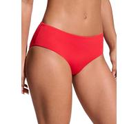 CRZ YOGA Braguitas de Bikini para Mujer Braguitas de baño básicas de Media Altura y Cobertura Total Rojo Profundo 42