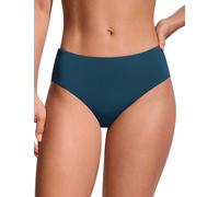 CRZ YOGA Braguitas de Bikini para Mujer Braguitas de baño básicas de Media Altura y Cobertura Total Insignia Azul 44