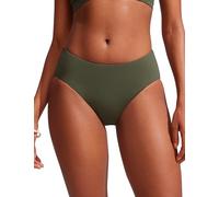 CRZ YOGA Braguitas de Bikini para Mujer Braguitas de baño básicas de Media Altura y Cobertura Total Dark Olive 40