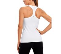 CRZ YOGA Butterluxe - Camiseta sin Mangas para Mujer, con Espalda Cruzada, sin Mangas, para Gimnasio Blanco 44
