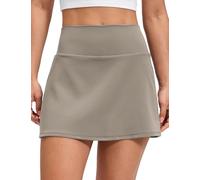 CRZ YOGA Butterluxe Falda de Tenis y Golf Femenina en Forma de a con Bolsillo Gris Ceniza Cálido 44