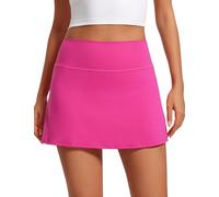 CRZ YOGA Butterluxe Falda de Tenis y Golf Femenina en Forma de a con Bolsillo Púrpura Hibisco 44