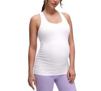 CRZ YOGA Butterluxe Mujer Racerback Maternidad Tanque Cima Fruncido Preñez Acolchado Yoga Arriba Blanco 42
