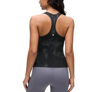 CRZ YOGA Butterluxe Racerback Tank Largo Cintura Negro 42