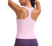 CRZ YOGA Butterluxe Racerback Tank Top para Mujer Sin Mangas Entrenamiento Tops Atlético Yoga Camisas Camisole Vita Rosa 46