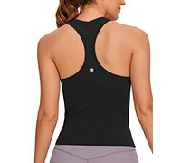 CRZ YOGA Butterluxe Racerback Tank Top para Mujer Sin Mangas Entrenamiento Tops Atlético Yoga Camisas Camisole Negro 42