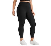 CRZ YOGA Butterluxe Talla Extra Polainas para Mujeres Cintura Alta Ejercicio Yoga Pantalones - 63cm Negro 48