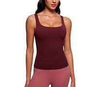CRZ YOGA Butterluxe Yoga Camisola Cuello en U Merlot Rojo 44