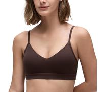 CRZ YOGA Butterluxe Yoga Sujetador V Cuello Marrón Fudge Caliente 44