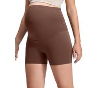 CRZ YOGA Maternidad Mallas Cortas 10cm Café Morena 42