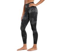 CRZ YOGA Mujer Butterluxe Leggings - 64cm Mallas de Yoga Cintura Alta Suaves y Elásticas Opacas para Deporte Gimnasio Flores Grises Tie Dye 38