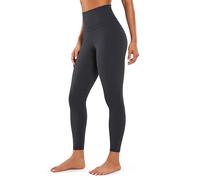 CRZ YOGA Mujer Naked Feeling Deportivos 7/8 Leggings Yoga Fitness Pantalon de Cintura Alta con Bolsillos-64cm Gris Tinta 44
