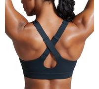 CRZ YOGA Mujeres Butterbreeze Criss Cross Back Cuello en V Tirantes Ajustables Sujetadores Deportivo True Navy 42
