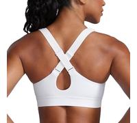 CRZ YOGA Mujeres Butterbreeze Criss Cross Back Cuello en V Tirantes Ajustables Sujetadores Deportivo Blanco 42
