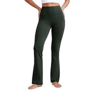 CRZ YOGA Mujeres Butterluxe Cintura Alta Leggings Acampanados Pierna Ancha con Bolsillo Yoga Casual -85cm Leyenda Verde 46