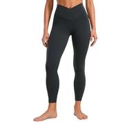 CRZ YOGA Mujeres Butterluxe Crossover Yoga Leggings Cintura Alta Ejercicio Atlética Deportivos Pantalones - 64cm Melanita 44