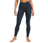 CRZ YOGA Mujeres Butterluxe Crossover Yoga Leggings Cintura Alta Ejercicio Atlética Deportivos Pantalones - 71cm True Navy 40