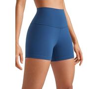 CRZ YOGA Mujeres Butterluxe Mallas Cortas Cintura Alta Fitness Yoga Ejercicio Corriendo Shorts de Ciclismo - 10cm Marfil FRANCÉS 42