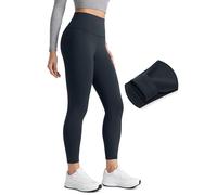 CRZ YOGA Mujeres Leggings con Forro Polar Cintura Alta Salón Yoga Entrenamiento Invierno Abrigados - 64cm True Navy 40