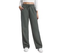 CRZ YOGA Pantalones Deportivos con Revestimiento de algodón para Mujeres - 76cm Sabio Gris 44