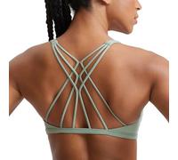 CRZ YOGA Sujetador Deportivo Yoga para Mujer Ejercicio Fitness Ropa Interior Tribunal de Green Palm M