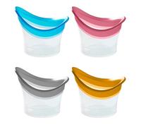 CRZQXOUR Juego de 6 tazas de lavado de silicona, solución eficaz de limpieza de ojos y recipiente de almacenamiento para el cuidado de la fatiga y el síndrome de ojo seco, calma los ojos cansados.