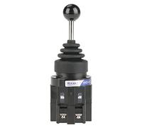 CS-402 Interruptor de Palanca de Mando Joystick, 4 Posiciones Momentáneo de Retorno 4NO 12V, para Control de Motor Hidráulico/Eléctrico, Simuladores de Vuelo, Taller, Industria y Automatización
