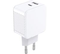 CS 65W USB A + C PD GaN Blanco Reciclaje