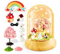 CS COSDDI Conejo de noche para hacer tú mismo, juego de manualidades de conejo, luz nocturna para niñas, DIY luz nocturna para niños, manualidades y decoraciones para cumpleaños, Navidad, Halloween