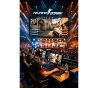 CS:GO Esports Arena Notebook: 110 Pages Squared Journal for Gamers | Live Tournament Energy - Counter-Strike Inspired Notebook