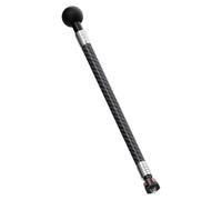 CS PRIORITY Varilla de extensión de fibra de carbono para cámara deportiva, cabeza de bola de 1 pulgada a agujero de 1/4/brazo extensible de montaje de 14 (montaje de 1/4 mediano)