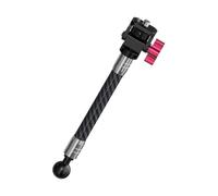 CS PRIORITY Varilla de extensión de fibra de carbono para cámara deportiva, cabeza de bola de 1 pulgada a agujero de 1/4/brazo extensible de montaje de 14 (soporte de 1/4 corto)