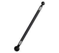 CS PRIORITY Varilla de extensión de fibra de carbono para cámara deportiva, cabeza de bola de 1 pulgada a agujero de 1/4/brazo extensible de montaje 14 (cabeza de bola de 17 mm mediana)
