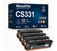 CS331 Reemplazo de Cartucho de tóner de Alto Rendimiento para 20N1HK0 20N1HC0 20N1HY0 20N1HM0, Compatible con Lexmark CS331dw CX331adwe CS431dw CX431adwe, con Chip