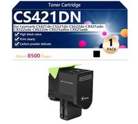 CS421DN Cartucho de Tóner Compatible para Lexmark CS421dn CS521dn CS622de CX421adn CX522ade CX622de CX625adhe CX625ade Impresoras, Alto Rendimiento 8500 Páginas, Impresión de alta Definición,Black-1 p