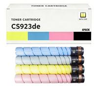 CS923 CX920 CX921 CX922 CX924 Juego de 4 cartuchos de tóner de alta capacidad de repuesto compatible para Lexmark - Negro ~34.000 / Color ~34.000 páginas cada uno - 76C0HK0 76C0HC0 76C0HM0 76C0HY0,4pa