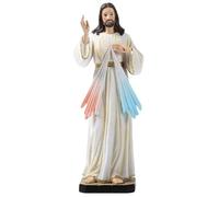 Csafyrt Estatua de Jesús Resina Religiosa Figuras de Jesús 3.5x3.5x11.6 en estatuas católicas Decorativas