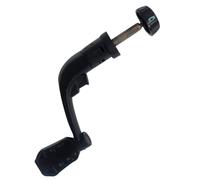 Csafyrt Mango de Carrete de Pesca, Mango de Carrete Giratorio de reemplazo de Metal con Perilla de plástico, Accesorios de Herramientas de Pesca Plegables, Negro
