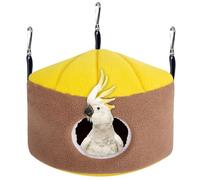 Csafyrt Nido Loro Vano de Invierno Termal Suave Triangular Nido de pájaros Colgantes para Jaula Bedera de pájaros