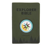 CSB Explorer Bible for Kids, Olive Compass LeatherTouch