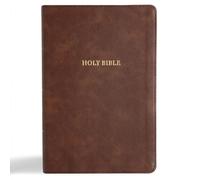 CSB Grace Bible, Brown Leathertouch (Dyslexia Friendly)