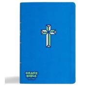 CSB Grace Bible for Kids, Blue Leathertouch (Dyslexia Friendly)