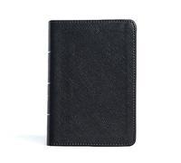 CSB Large Print Compact Reference Bible, Black Leathertouch: Christian Standard Bible, Black Leathertouch, Reference Bible