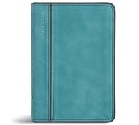 CSB Large Print Compact Reference Bible, Easy-To-Read Optimal Type, Digital Study Edition, Teal Leathertouch