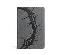 CSB Large Print Personal Size Reference Bible, Charcoal: Christian Standard Bible Charcoal Leathertouch, Personal Size Reference