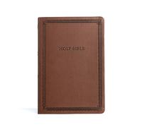 CSB Large Print Thinline Bible, Brown Leathertouch: Christian Standard Bible, Brown, Leathertouch, Largeprint, Thinline, Value Edition