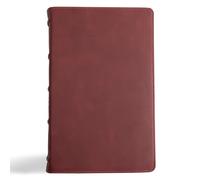 CSB Single-Column Personal Size Bible, Burgundy: Christian Standard Bible, Marbled Burgundy, Premium Calfskin, Single-column, Personal Size, Holman Handcrafted Collection